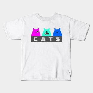 Three cats Kids T-Shirt